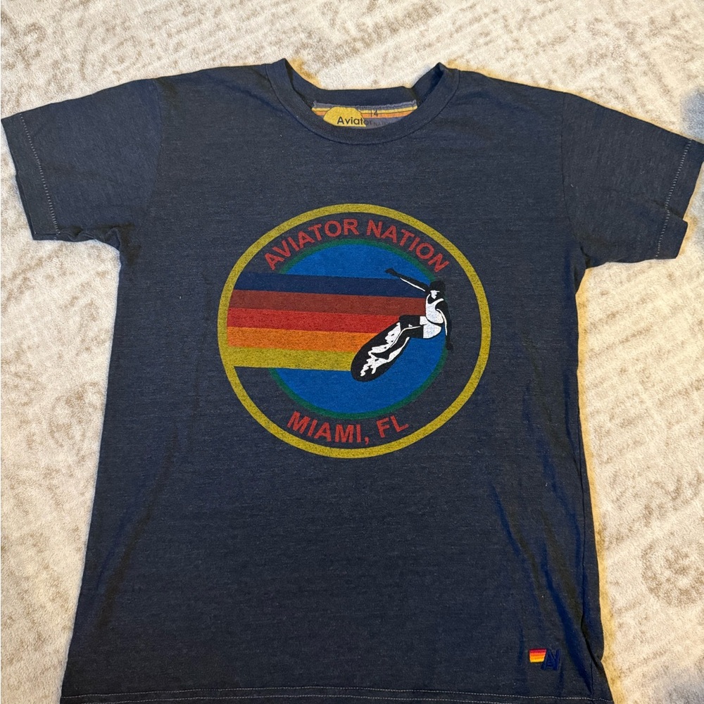 Aviator Nation Kids Blue T-Shirt
